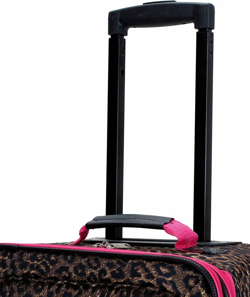 Luggage |  Rockland Jungle Softside Upright Luggage Set 4-Piece (14/29/24/28) Luggage Blue Leopard