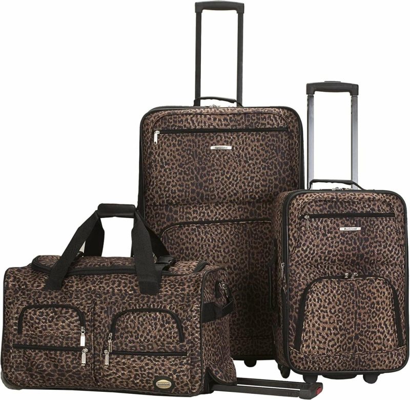 Luggage |  Rockland Vara Softside 3-Piece Upright Luggage Set(20/22/28) Luggage black