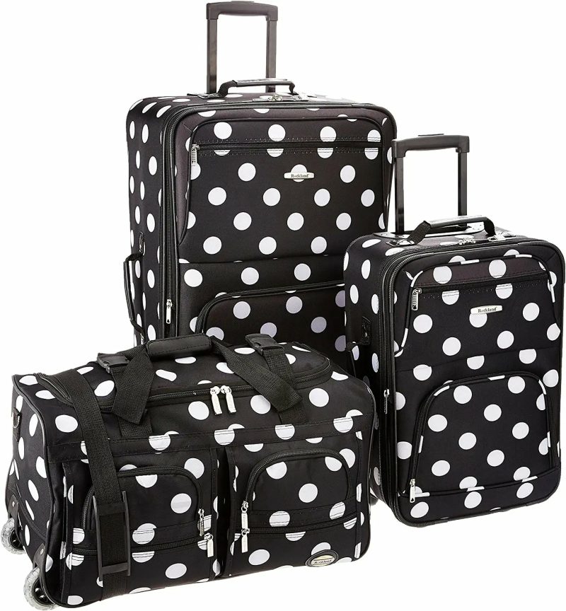 Luggage |  Rockland Vara Softside 3-Piece Upright Luggage Set(20/22/28) Luggage black