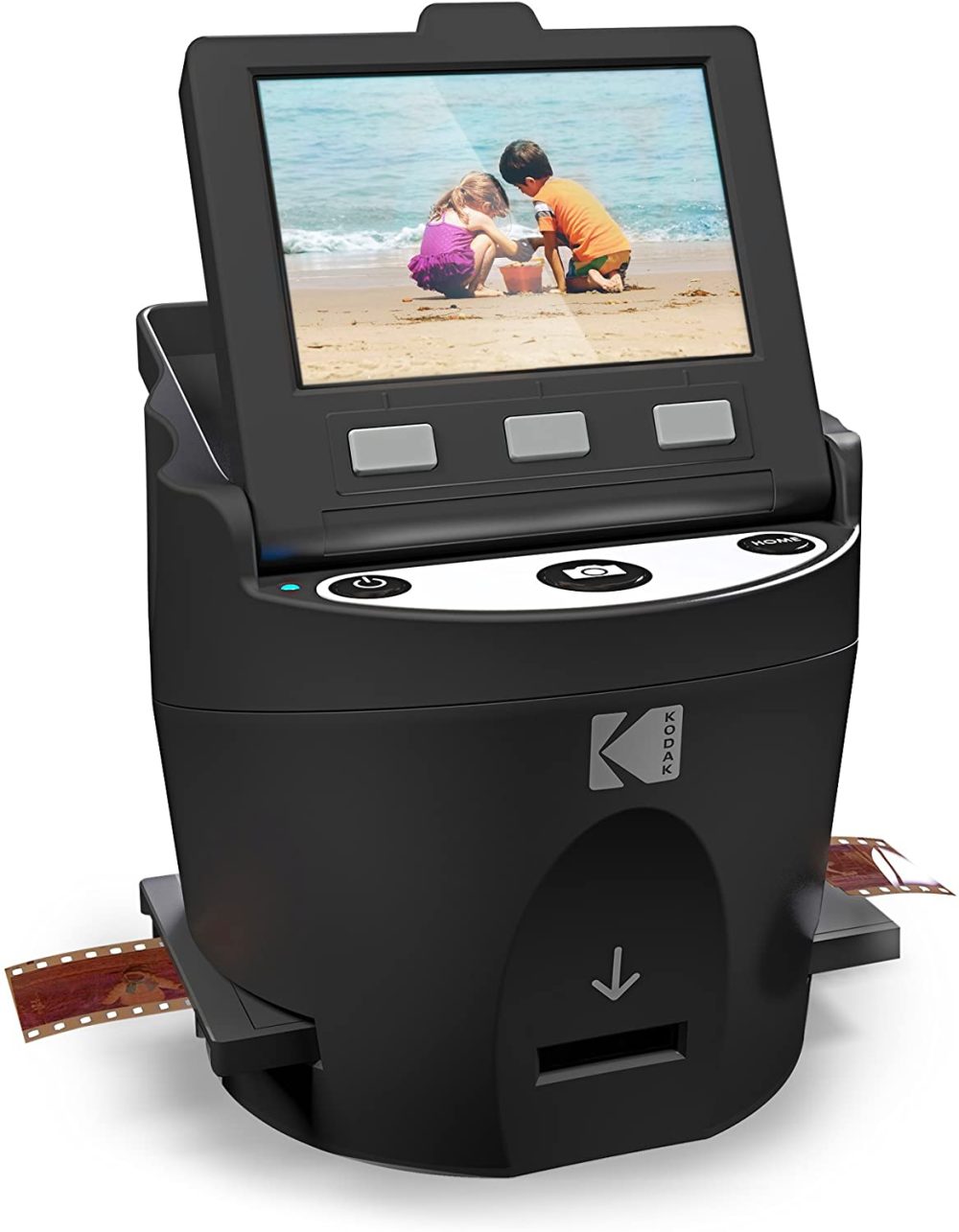 Office Electronics |  Kodak Scanza Digital Film & Slide Scanner – Converts 35Mm, 126, 110, Super 8 & 8Mm Film Negatives & Slides To Jpeg – Includes Large Tilt-Up 3.5" Lcd, Easy-Load Film Inserts, Adapters & More Home Office Products KODAK