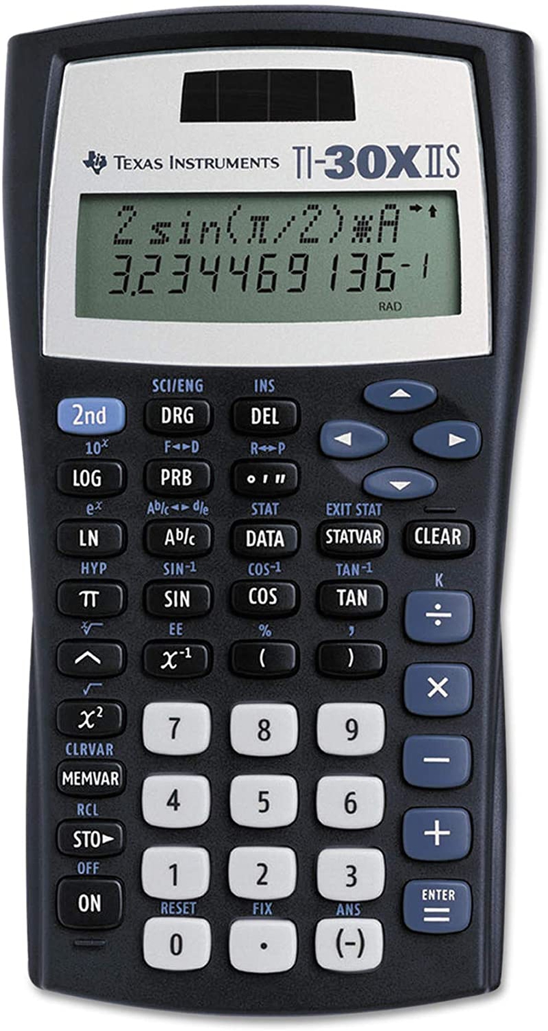 Office Electronics |  Portable & Gadgets Texas Instruments Ti-30X Iis 2-Line Scientific Calculator, Black Color: Black Home Office Products Office Electronics