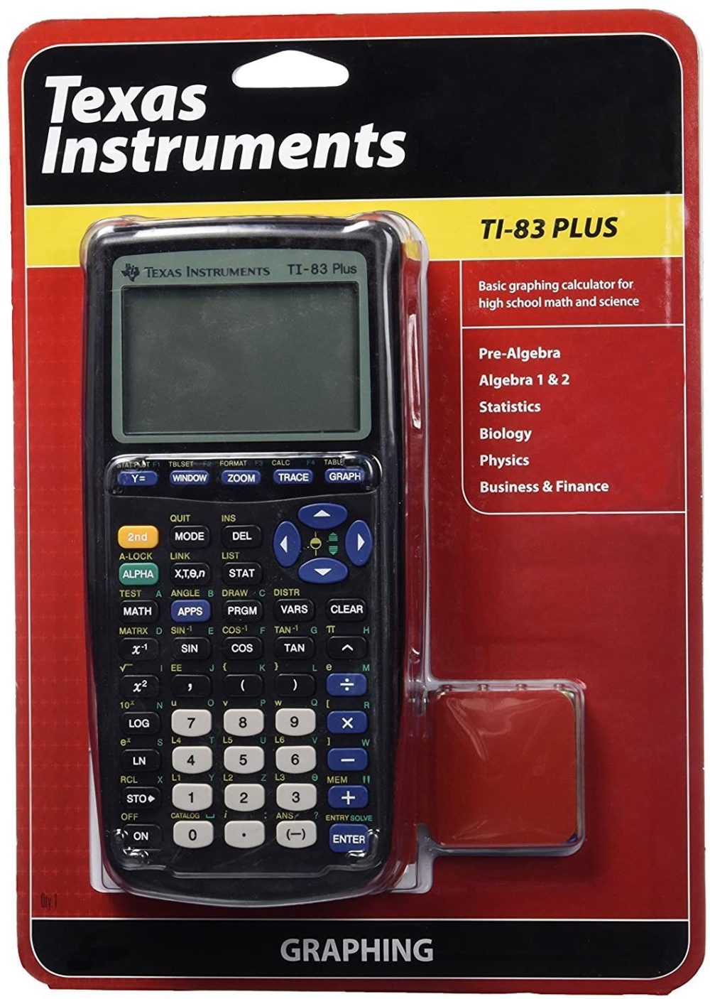 Office Electronics |  Texas Instruments 83Pl/Tbl/1L1/A Ti 83 Plus Graphics Calculator Plus Graphics Calculator 033317198658 83Pl/Tbl/1L1/A Texas Instruments Home Office Products Office Electronics