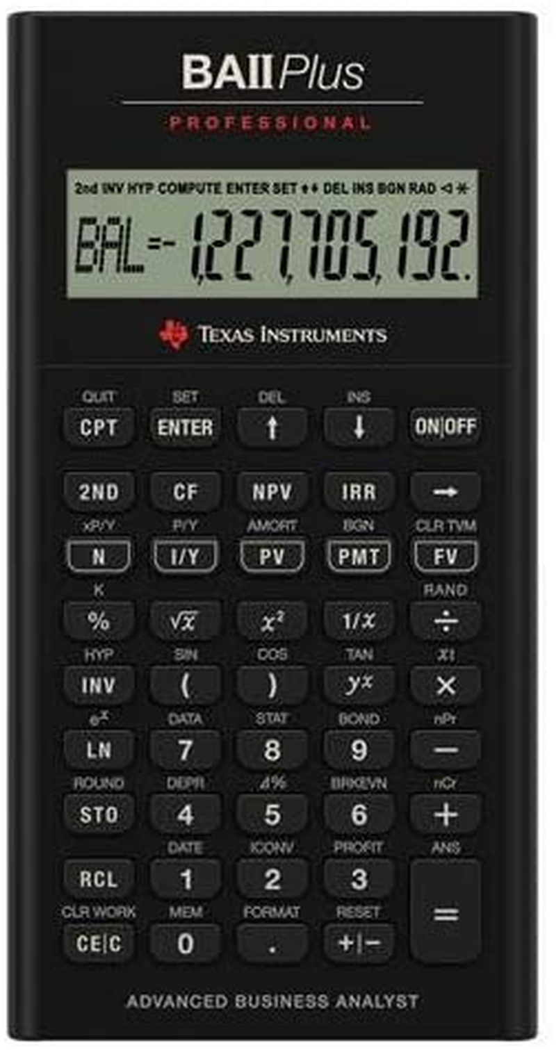 Office Electronics |  Texas Instruments Ti Ba Ii Plus Professional Financial Calculator – 10 Character(S) – Lcd – Battery Powered Iibapro/Clm/4L1/A Home Office Products Office Electronics