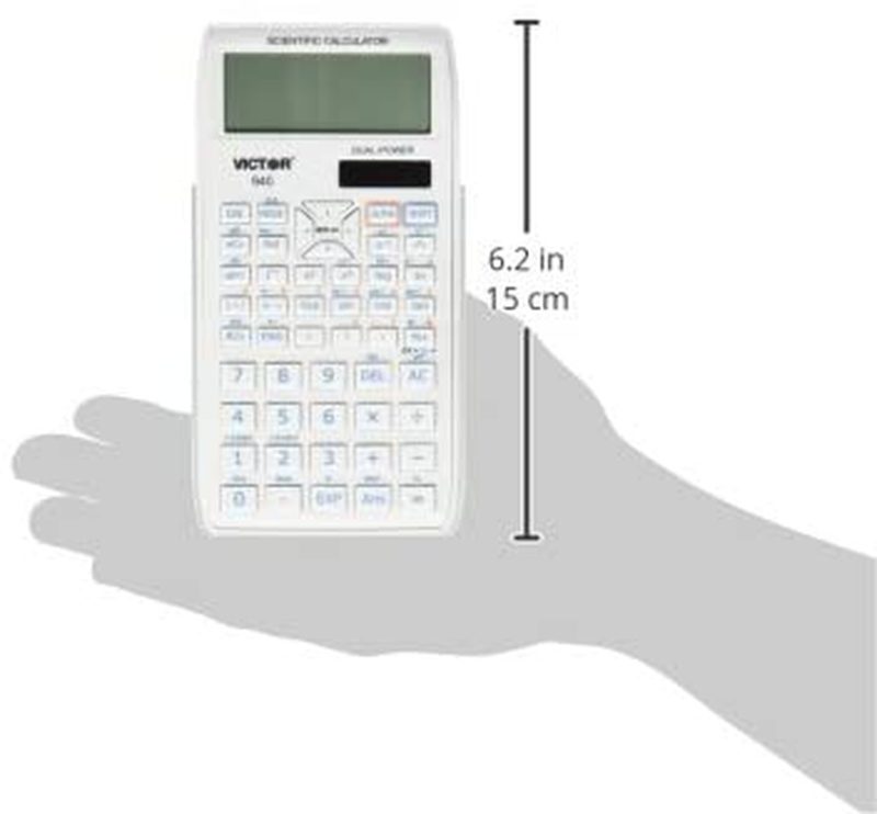 Office Electronics |  Victor 940 10-Digit Advanced Scientific Calculator With 2 Line Display, Battery And Solar Hybrid Powered Lcd Display, Great For Students And Professionals, White Home Office Products black