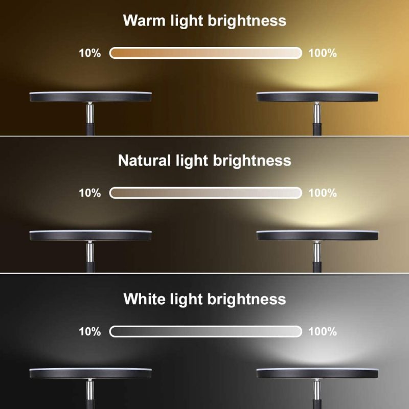 Office Lighting |  Floor Lamp – Dimunt Led Floor Lamps For Living Room Bright Lighting, 27W/2000Lm Main Light And 7W/350Lm Side Reading Lamp, Adjustable 3 Colors 3000K/4500K/6000K Tall Lamp With Remote & Touch Control Home Office Products ‎Dimunt