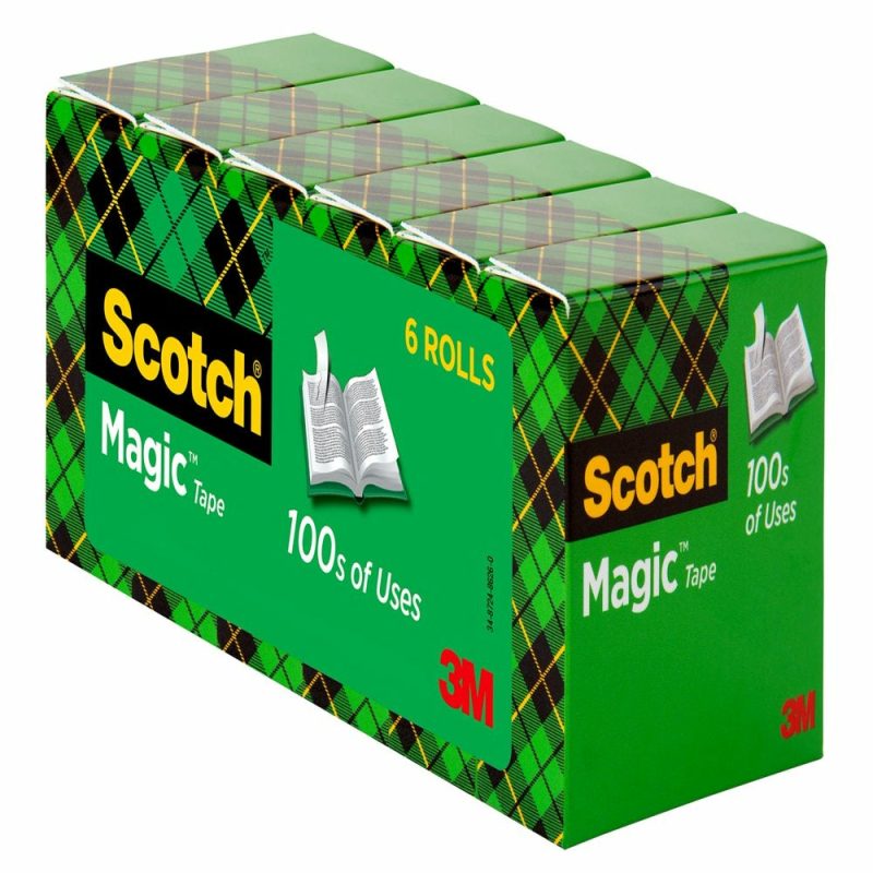 Office Supplies |  Scotch Magic Tape Refill, 3/4 In X 800 In, 6 Count Home Office Products 3M