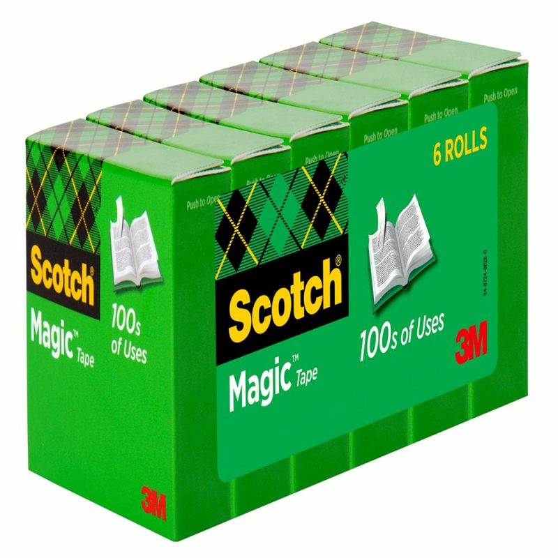 Office Supplies |  Scotch Magic Tape Refill, 3/4 In X 800 In, 6 Count Home Office Products 3M