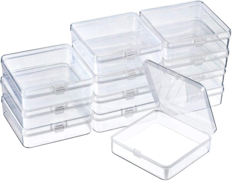 Organization & Storage |  24 Packs Small Clear Plastic Beads Storage Containers Box With Hinged Lid For Storage Of Small Items, Crafts, Jewelry, Hardware Arts, Crafts & Sewing Organization & Storage