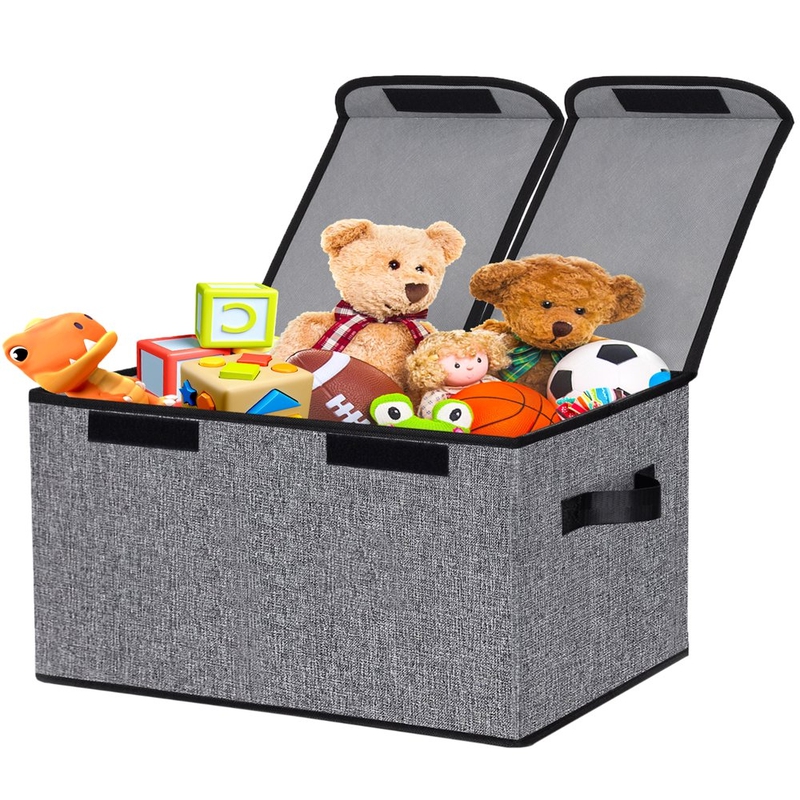 Organization & Storage |  91L Large Toy Box Storage Chest Organizer With Lid And Handles Arts, Crafts & Sewing gray