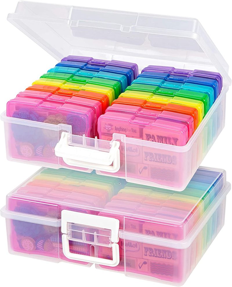 Organization & Storage |  Inner Keeper Organizer Cases Storage Containers Box For Photos Arts, Crafts & Sewing Clear- S