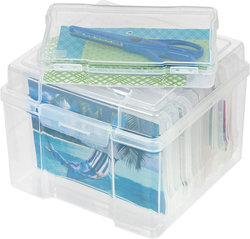 Organization & Storage |  Inner Keeper Organizer Cases Storage Containers Box For Photos Arts, Crafts & Sewing Clear- S