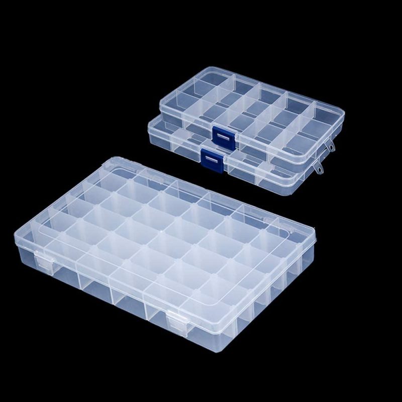 Organization & Storage |  Organizer Box Adjustable Dividers – Plastic Compartment Storage Container For Washi Tapes, Craft, Beads, Jewelry, Small Parts Arts, Crafts & Sewing Organization & Storage