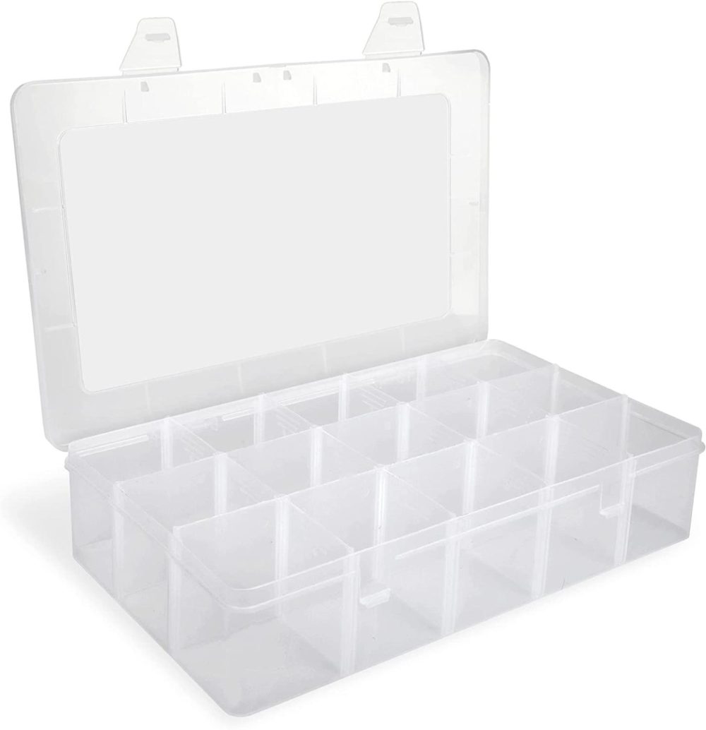 Organization & Storage |  Pantryx Plastic Organizer Box With Dividers For Bead Organizer, Fishing Tackles, Jewelry, Craft Organizers And Storage With Adjustable Dividers Arts, Crafts & Sewing Organization & Storage