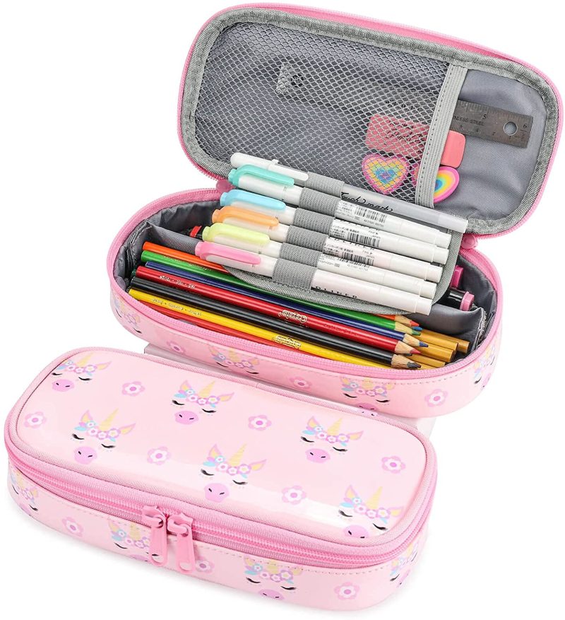 Organization & Storage |  Pencil Case For Kids Glitter Little Girls Pen Pouch Arts, Crafts & Sewing Black Excavator