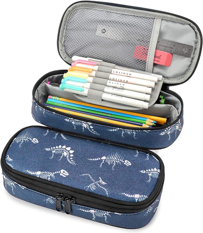 Organization & Storage |  Pencil Case For Kids Glitter Little Girls Pen Pouch Arts, Crafts & Sewing Black Excavator