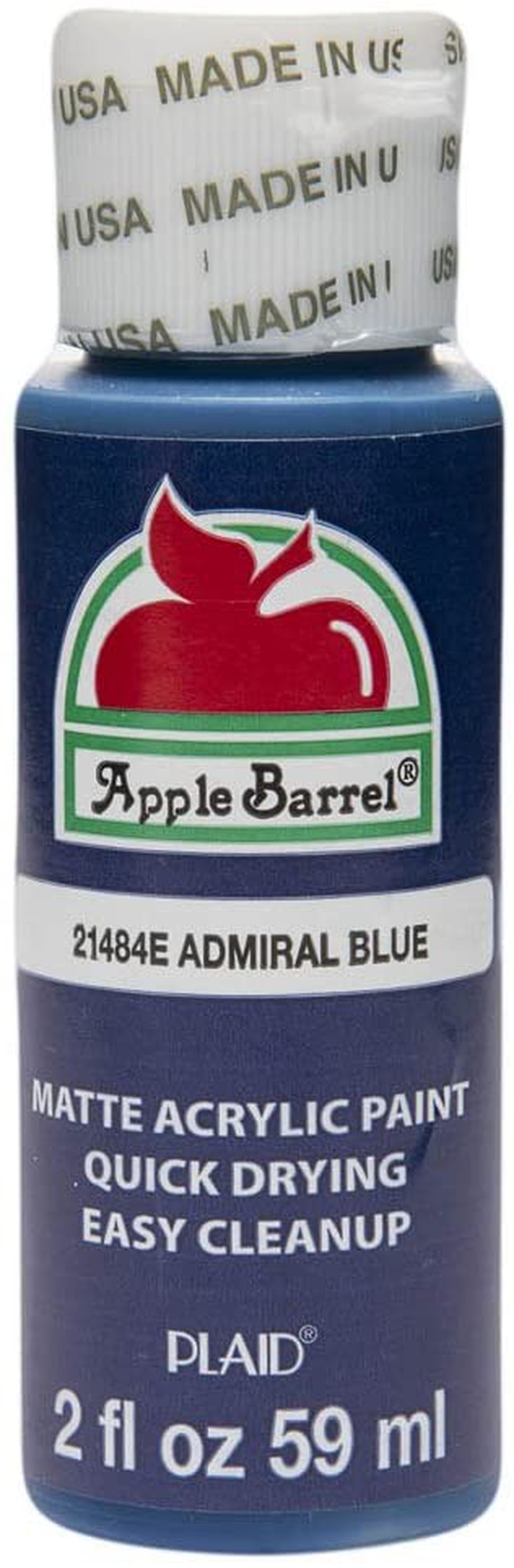 Painting, Drawing & Art Supplies |  Apple Barrel Acrylic Paint In Assorted Colors (2 Oz), 21484, Admiral Blue Arts, Crafts & Sewing Admiral Blue