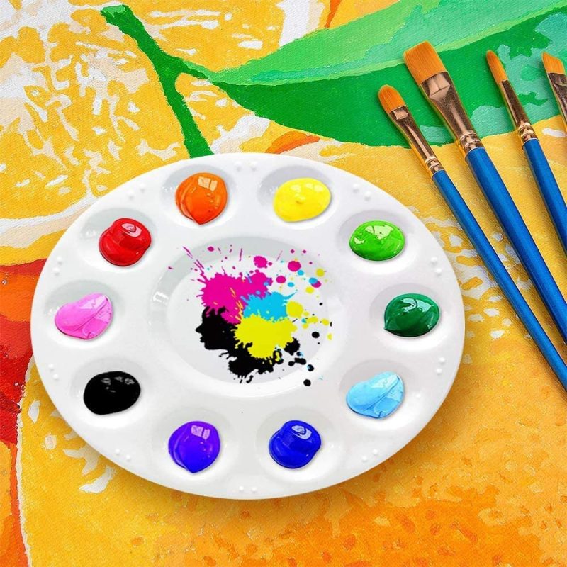 Painting, Drawing & Art Supplies |  Hulameda Paint Tray Palettes, Plastic Paint Pallets For Kids Or Students To Paints On School Project Or Art Class Arts, Crafts & Sewing Hulameda