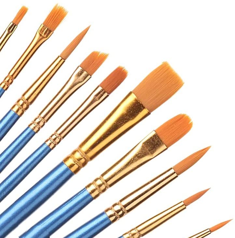 Painting, Drawing & Art Supplies |  Paint Brushes Set, Art Brushes, Paint Brushes, Acrylic Paint Brushes, Paint Brushes For Acrylic Painting, Drawing And Art Supplies, Paint Brush, Paint Brushes For Kids, 10Pc Watercolor Brushes (10Pc) Arts, Crafts & Sewing MUUZLL