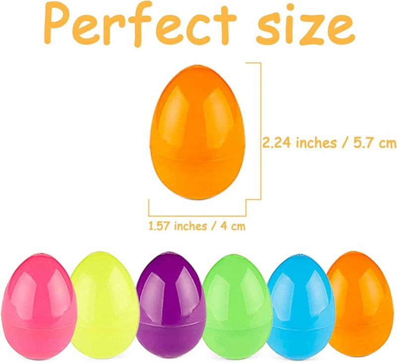 Party Supplies |  Fillable Colorful Plastic Easter Eggs 48 Pack Arts, Crafts & Sewing Bigomila