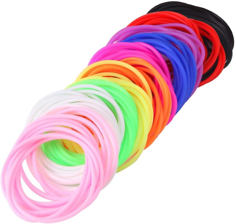 Party Supplies |  Senkary 120 Pieces Multicolor Silicone Jelly Bracelets Nonluminous Hair Ties For Party, Adults,, Girls (10 Colors) Arts, Crafts & Sewing Party Supplies