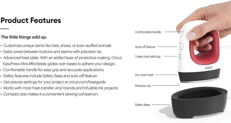 Printmaking |  Cricut Easypress Mini – Heat Press Machine For T Shirts Shoes Hats And Small Htv Vinyl Projects Arts, Crafts & Sewing Cricut