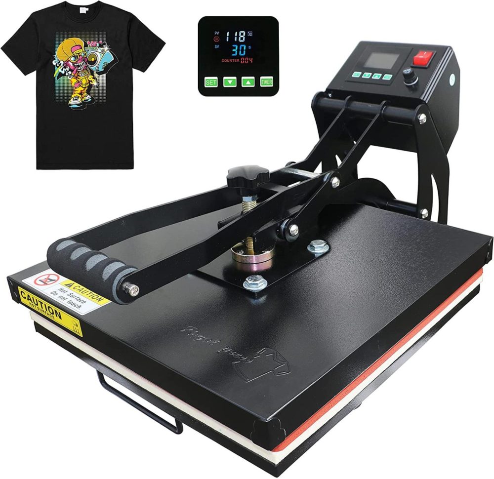 Printmaking |  Royalpress 15" X 15" Color Led Industrial-Quality Digital Sublimation Heat Transfer Machine T-Shirt Heat Press Machine, 15" X 15", Black Arts, Crafts & Sewing Printmaking