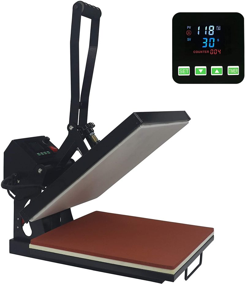 Printmaking |  Royalpress 15" X 15" Color Led Industrial-Quality Digital Sublimation Heat Transfer Machine T-Shirt Heat Press Machine, 15" X 15", Black Arts, Crafts & Sewing Printmaking