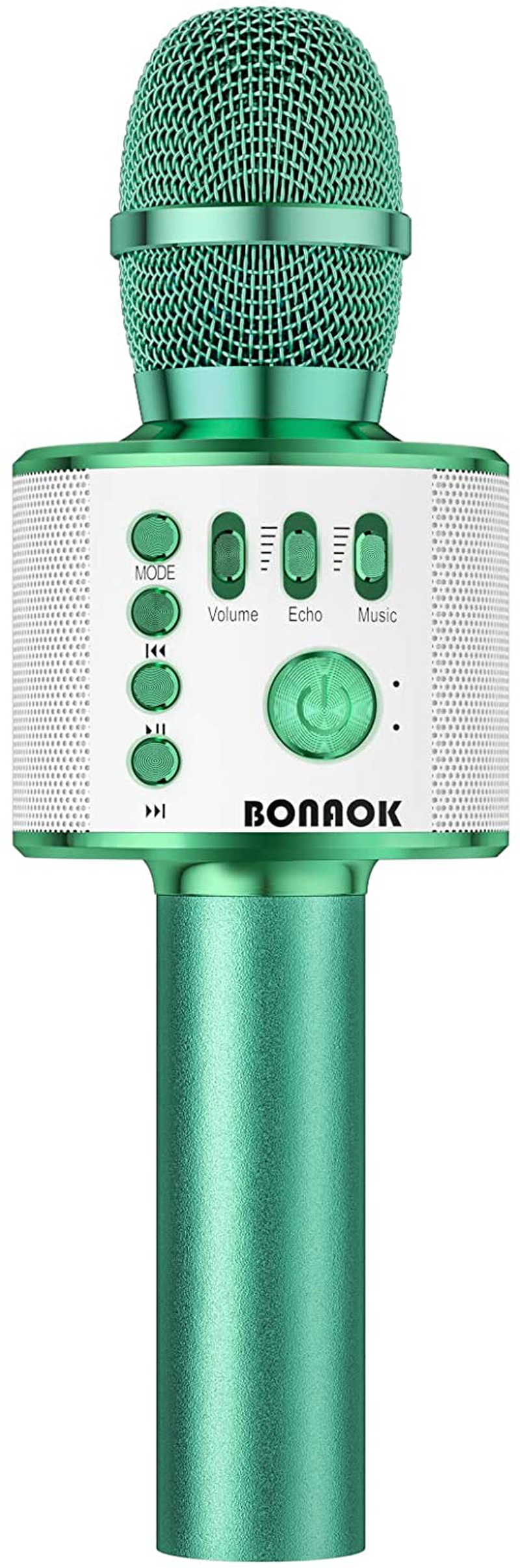 Recording Equipment |  Bonaok Bluetooth Wireless Karaoke Microphone,3-In-1 Portable Handheld Karaoke Mic Speaker Machine Birthday Home Party For Pc Or All Smartphone Q37 (Green) Musical Instruments BONAOK