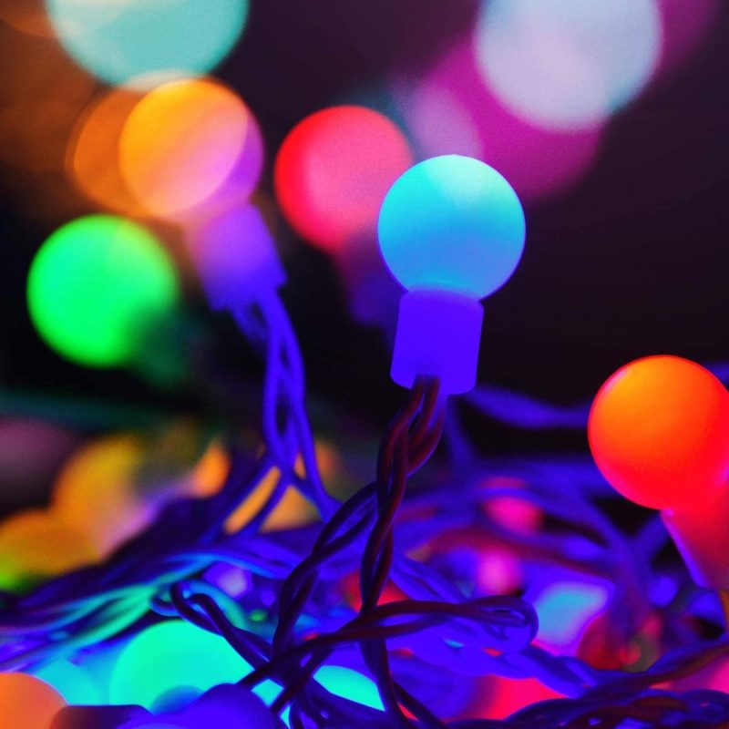 Seasonal Décor |  33 Feet 100 Led Mini Globe String Lights, Usb Fairy String Lights Plug In, 8 Modes With Remote, Decor For Indoor Outdoor Party Wedding Christmas Tree Garden, Warm And Multi Home Decor & Cleaning Minetom