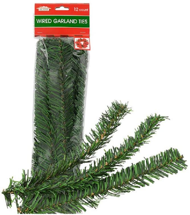 Seasonal Décor |  Holiday Garland Flexible Ties 12 Count Packs Home Decor & Cleaning Christmas House