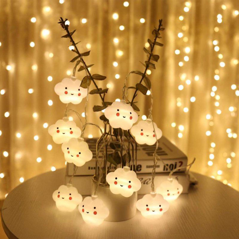 Seasonal Décor |  Indoor String Lights, Battery Powered Fairy String Lights Waterproof, 20 Led Cute Decoration Extendable For Indoor, Outdoor, Kids Bedroom, Christmas Tree, New Year, Garden Decoration, Warm White Home Decor & Cleaning Seasonal Décor