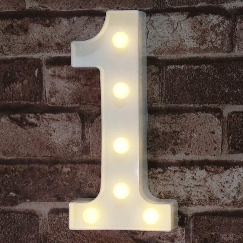 Seasonal Décor |  Led Marquee Letter Lights Sign, Light Up Alphabet Letter For Home Party Wedding Decoration Home Decor & Cleaning Letter A