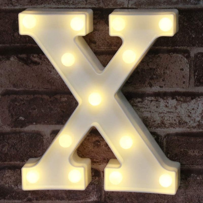 Seasonal Décor |  Led Marquee Letter Lights Sign, Light Up Alphabet Letter For Home Party Wedding Decoration Home Decor & Cleaning Letter A