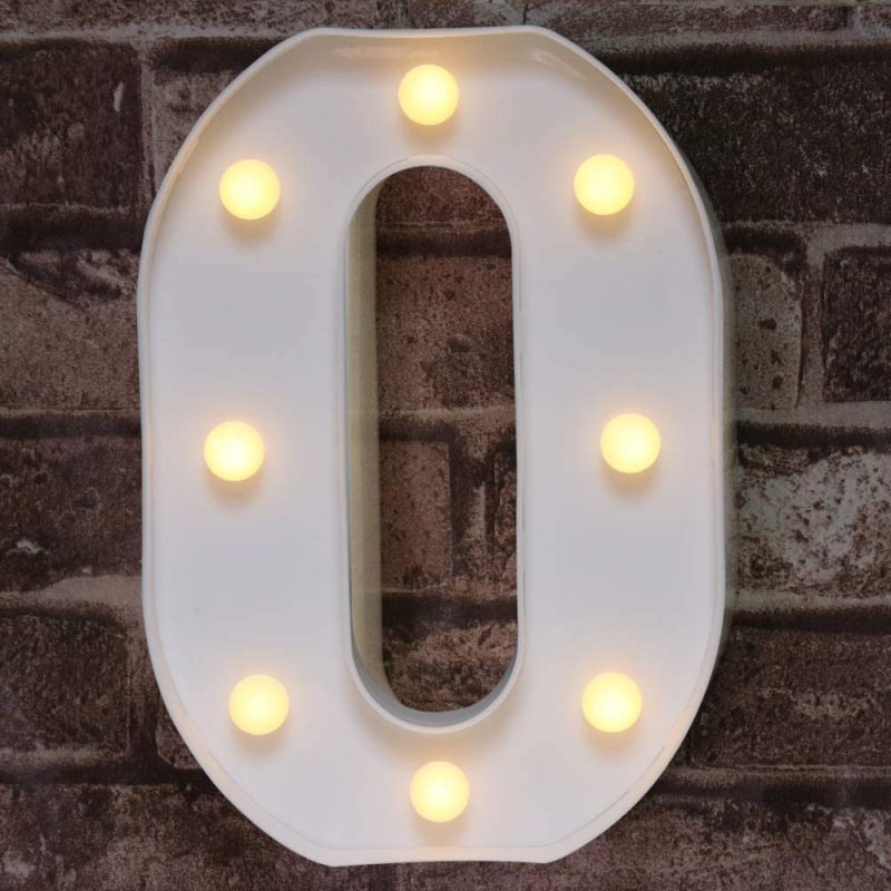 Seasonal Décor |  Led Marquee Letter Lights Sign, Light Up Alphabet Letter For Home Party Wedding Decoration Home Decor & Cleaning Letter A