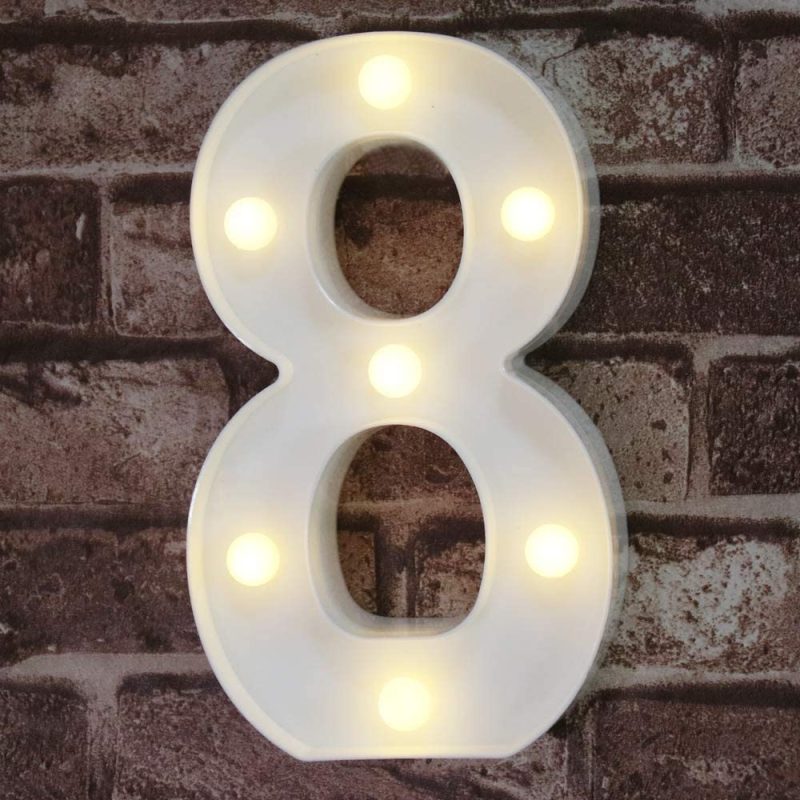 Seasonal Décor |  Led Marquee Letter Lights Sign, Light Up Alphabet Letter For Home Party Wedding Decoration Home Decor & Cleaning Letter A