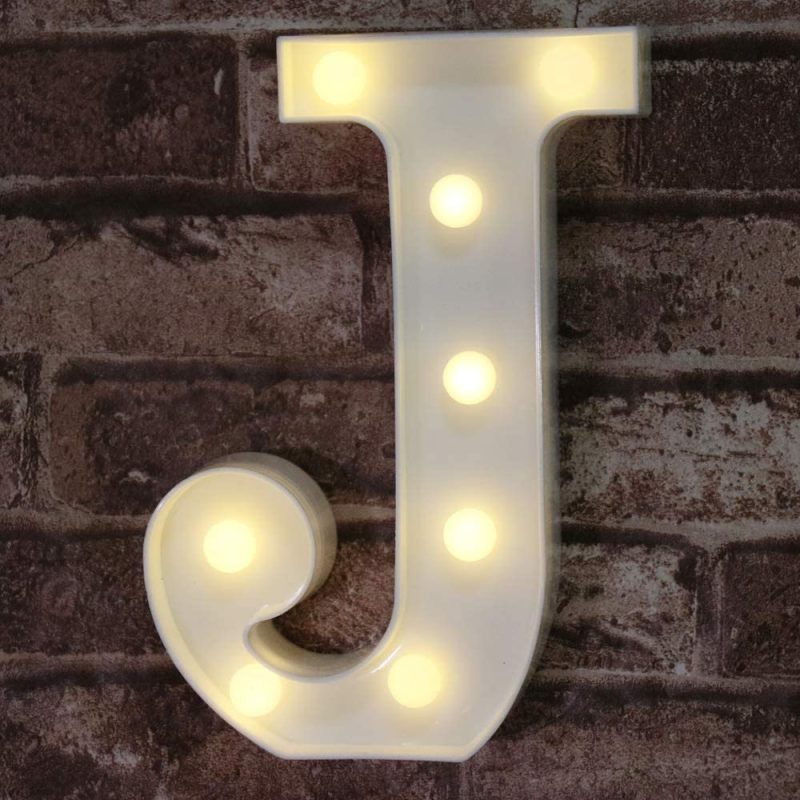 Seasonal Décor |  Led Marquee Letter Lights Sign, Light Up Alphabet Letter For Home Party Wedding Decoration Home Decor & Cleaning Letter A