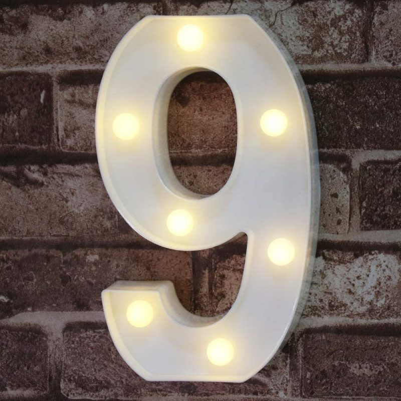 Seasonal Décor |  Led Marquee Letter Lights Sign, Light Up Alphabet Letter For Home Party Wedding Decoration Home Decor & Cleaning Letter A