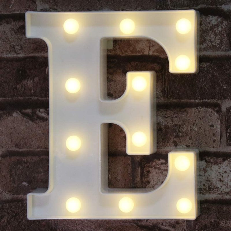 Seasonal Décor |  Led Marquee Letter Lights Sign, Light Up Alphabet Letter For Home Party Wedding Decoration Home Decor & Cleaning Letter A