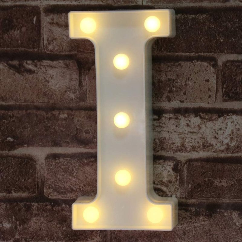 Seasonal Décor |  Led Marquee Letter Lights Sign, Light Up Alphabet Letter For Home Party Wedding Decoration Home Decor & Cleaning Letter A