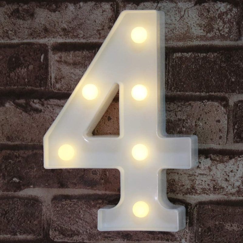 Seasonal Décor |  Led Marquee Letter Lights Sign, Light Up Alphabet Letter For Home Party Wedding Decoration Home Decor & Cleaning Letter A