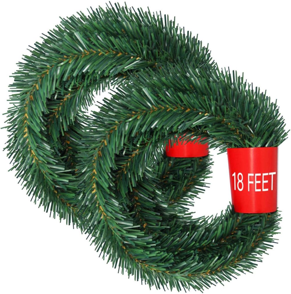 Seasonal Décor |  Lvydec 36 Feet Christmas Garland, 2 Strands Artificial Pine Garland Soft Greenery Garland For Holiday Wedding Party Decoration, Outdoor/Indoor Use Home Decor & Cleaning Lvydec