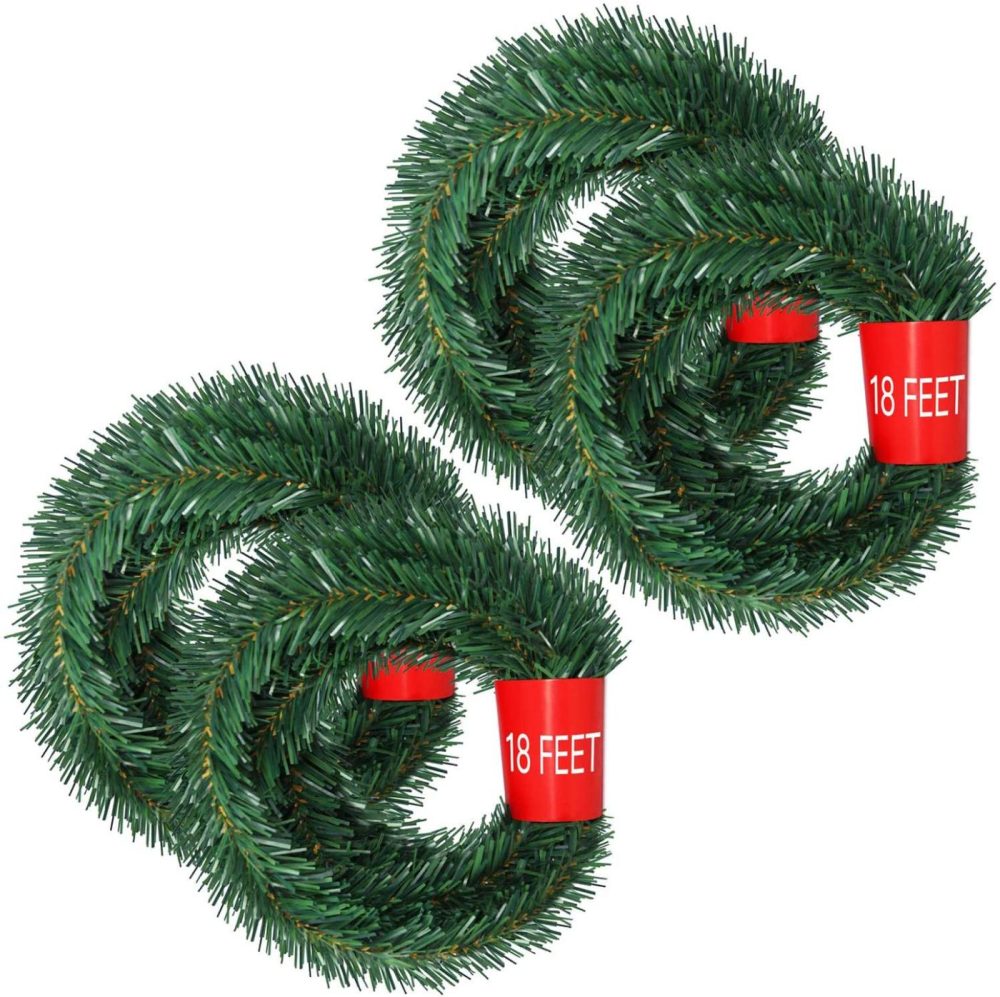 Seasonal Décor |  Lvydec 72 Feet Christmas Garland, 4 Strands Artificial Pine Garland Soft Greenery Garland For Holiday Wedding Party Decoration, Outdoor/Indoor Use Home Decor & Cleaning Lvydec