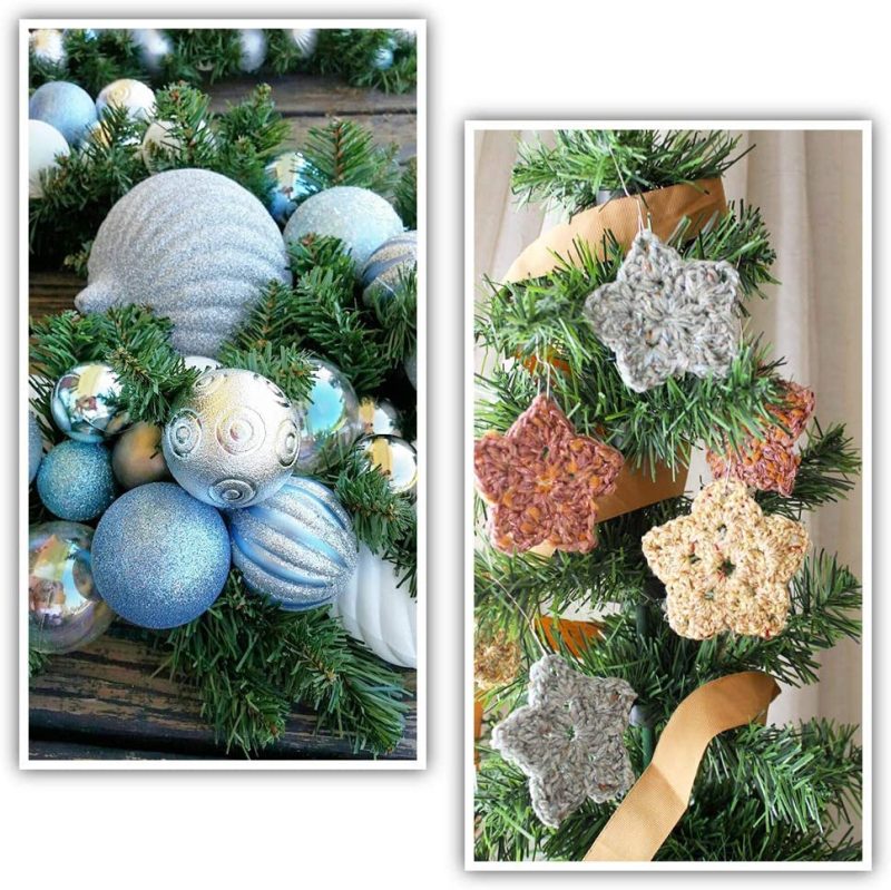 Seasonal Décor |  Lvydec 72 Feet Christmas Garland, 4 Strands Artificial Pine Garland Soft Greenery Garland For Holiday Wedding Party Decoration, Outdoor/Indoor Use Home Decor & Cleaning Lvydec