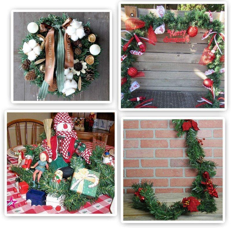 Seasonal Décor |  Lvydec 72 Feet Christmas Garland, 4 Strands Artificial Pine Garland Soft Greenery Garland For Holiday Wedding Party Decoration, Outdoor/Indoor Use Home Decor & Cleaning Lvydec