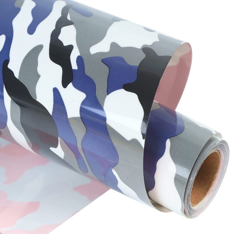 Sewing |  Adhesive Heat Transfer Vinyl For T-Shirts 12" X 8Ft Roll Glossy Arts, Crafts & Sewing Camouflage Green