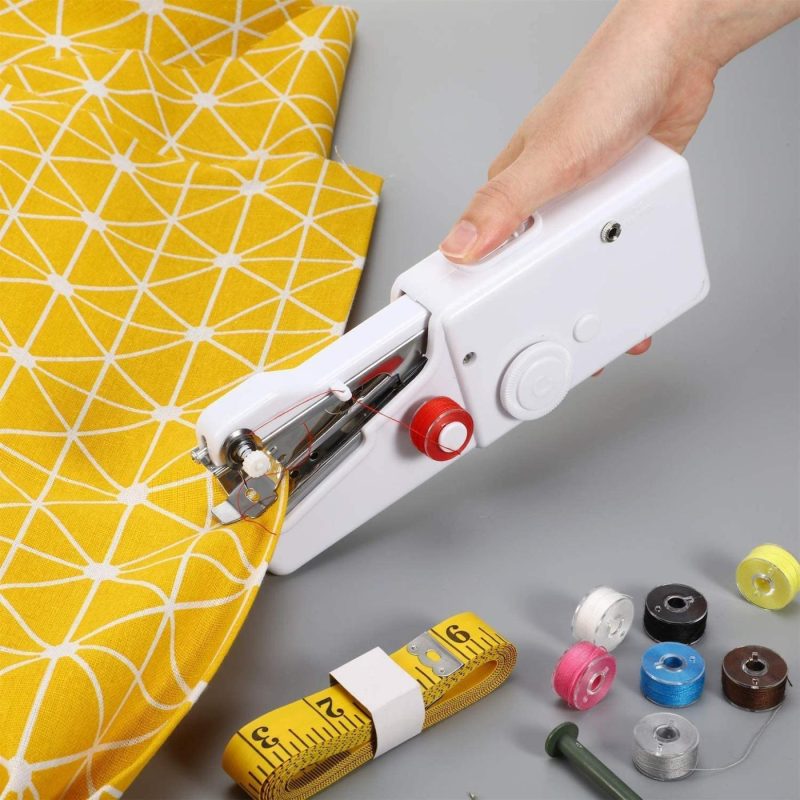 Sewing |  Handheld Sewing Machine Portable Stitching Machine Mini Sewing Machine Accessories With Soft Tape Measure, Sewing Bobbins For Fabric Clothing Kids Cloth, Home And Travel Use Arts, Crafts & Sewing Sewing