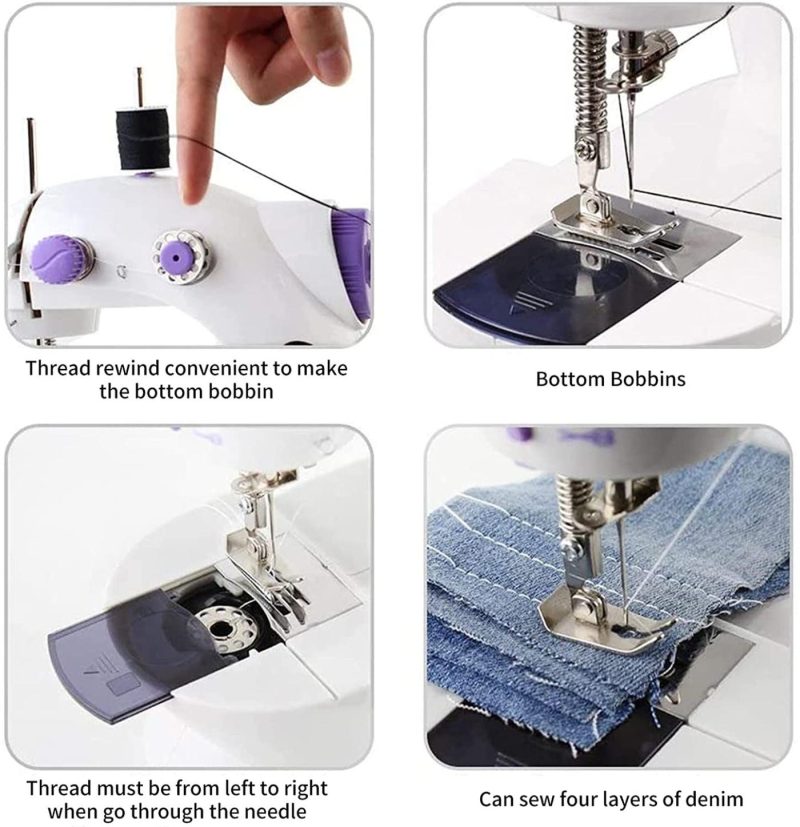 Sewing |  Mini Sewing Machine – Easy To Learn Portable Sewing Machine For Home Crafting & Diy Project Arts, Crafts & Sewing EALEK