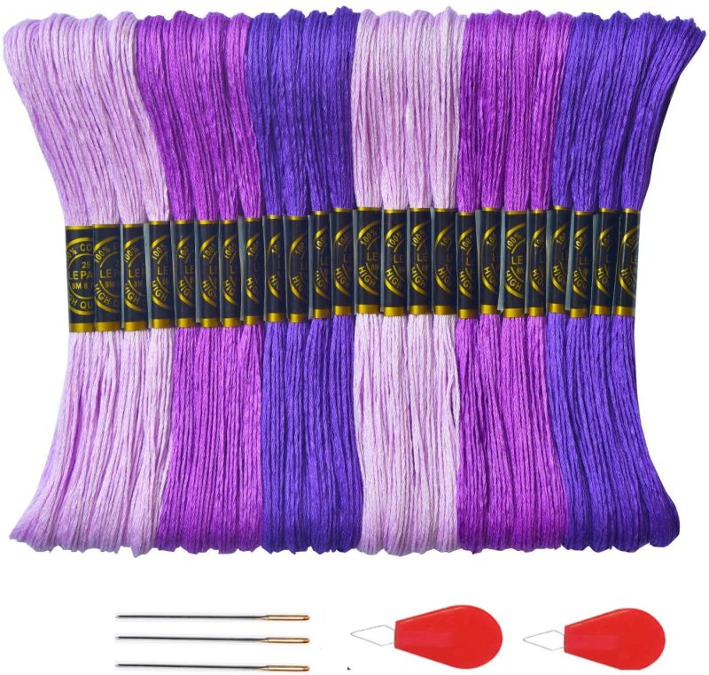 Sewing |  Premium Embroidery Floss – Cross Stitch Threads – Friendship Bracelets Floss Hand Embroidery Thread Arts, Crafts & Sewing LE PAON