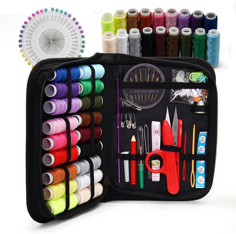 Sewing |  Sewing Kit, Xl Sewing Supplies For Diy, Beginners, Adult, Kids, Summer Campers, Travel And Home,Sewing Set With Scissors, Thimble, Thread, Needles, Tape Measure, Carrying Case And Accessories Arts, Crafts & Sewing Sewing