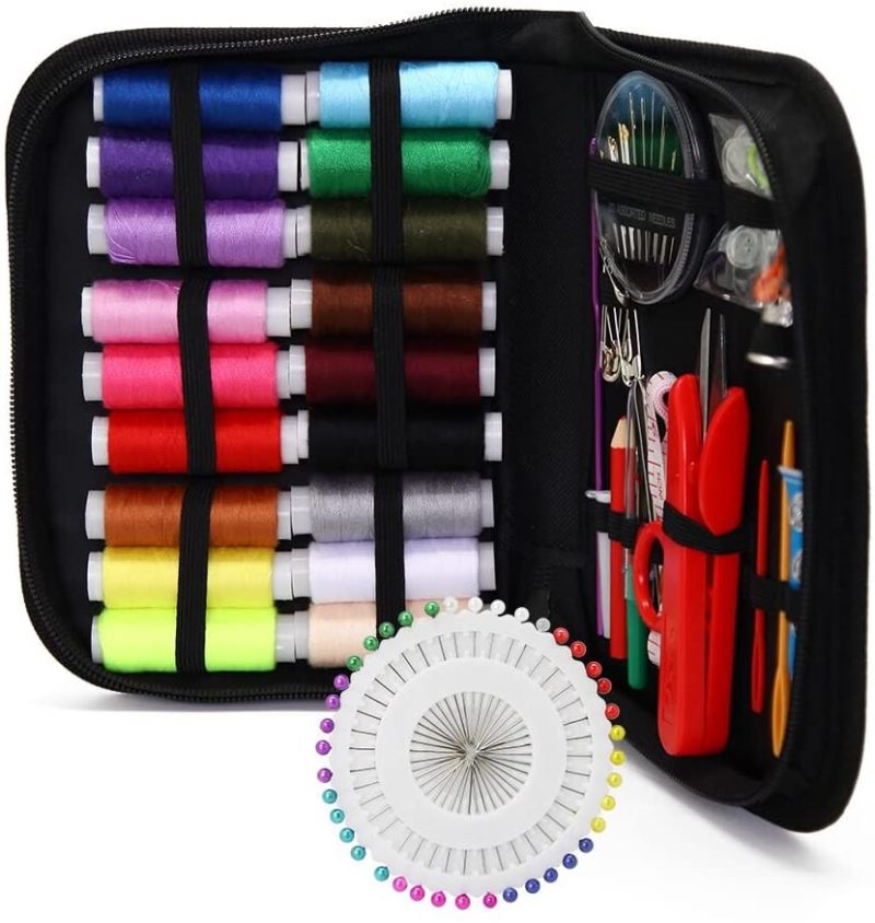 Sewing |  Sewing Kit, Xl Sewing Supplies For Diy, Beginners, Adult, Kids, Summer Campers, Travel And Home,Sewing Set With Scissors, Thimble, Thread, Needles, Tape Measure, Carrying Case And Accessories Arts, Crafts & Sewing Sewing